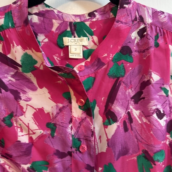 J Crew Vibrant Sleeveless Floral Top - Picture 6 of 7